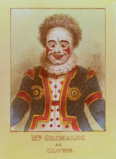 El Sr. Grimaldi como payaso de English School